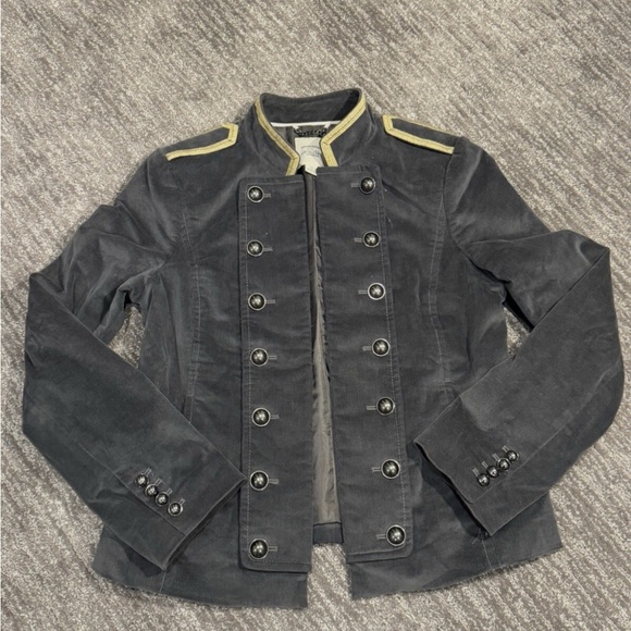 Banana Republic Olivia Palermo Grey military Jacket with Chain Accent - Main Image